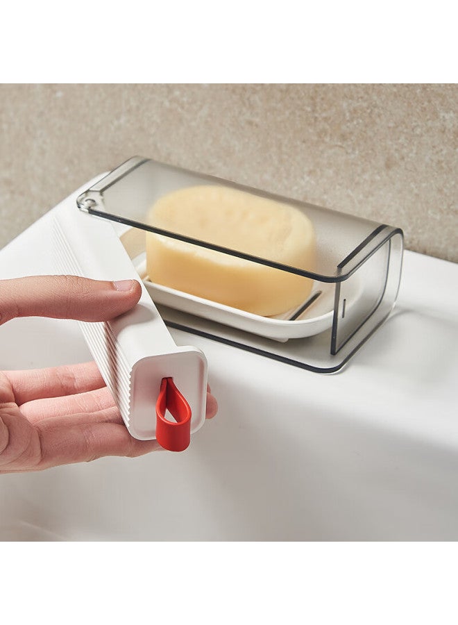 Bdo Travel Essential Soap Dish With Drainage And Handle, Luxury Soap Holder For Students And Home Use, 2 Pieces - Image 1