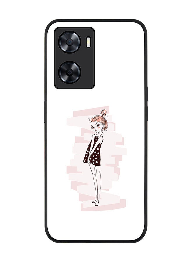 Stylizedd Rugged Black edge case for Oppo A57 4G/Oppo A77 4G/Oppo A77s Slim fit Soft Case Flexible Rubber Edges Anti Drop TPU Gel Thin Cover - Shy Teen - Image 1