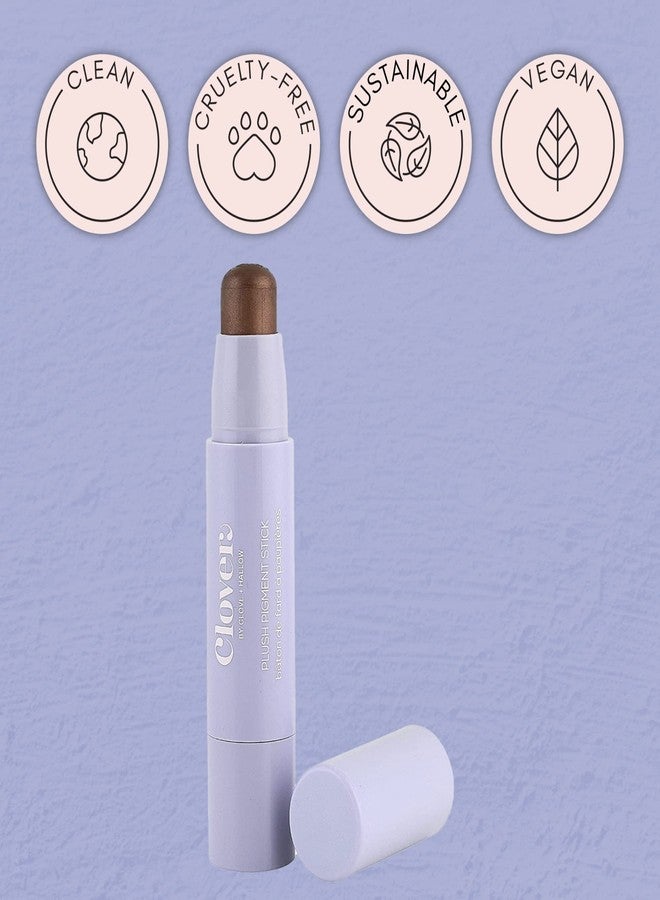 Clover Plush Pigment Cream Eyeshadow Stick | Creamy Texture, Long Lasting Eye Makeup, Less Smudge, Shimmery Eyeshadow | Cruelty-Free & Vegan Eye Makeup | Shade - Revolution - Image 5