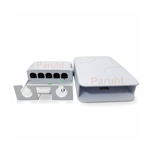 PARUHT Grand Outdoor Waterproof PoE Extender 4-Port, 1x PoE-in & 4X PoE-Out, IP66/IP67 Rugged Housing, Extend PoE & Data up to 100 m, White 4POEWPF - Image 2