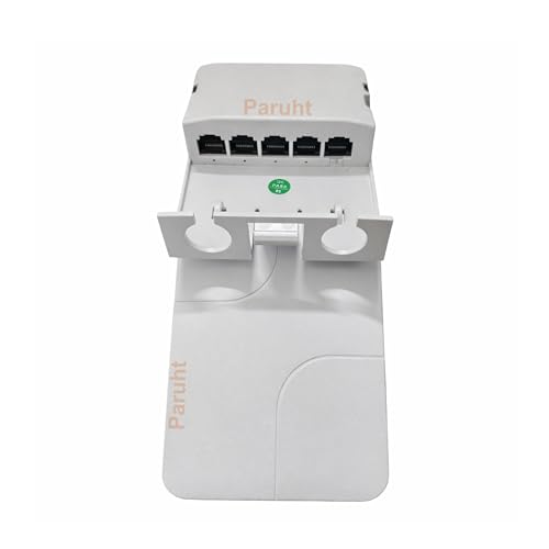 PARUHT Grand Outdoor Waterproof PoE Extender 4-Port, 1x PoE-in & 4X PoE-Out, IP66/IP67 Rugged Housing, Extend PoE & Data up to 100 m, White 4POEWPF - Image 3