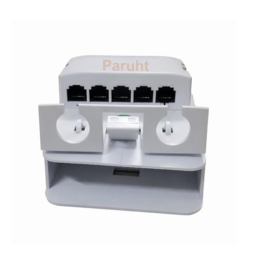 PARUHT Grand Outdoor Waterproof PoE Extender 4-Port, 1x PoE-in & 4X PoE-Out, IP66/IP67 Rugged Housing, Extend PoE & Data up to 100 m, White 4POEWPF - Image 4
