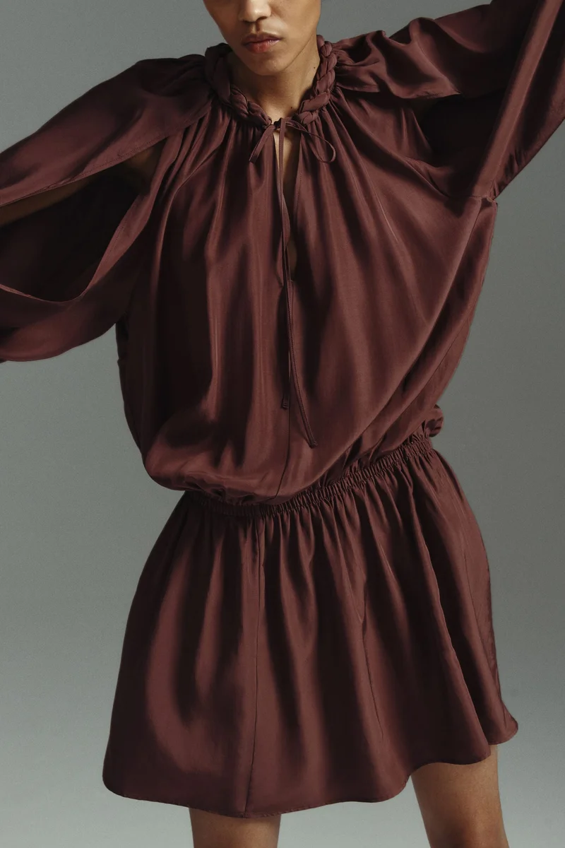 H&M  Braid-detail tunic dress for Women | Best Price UAE