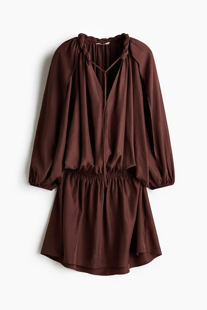 H&M  Braid-detail tunic dress for Women | Best Price UAE