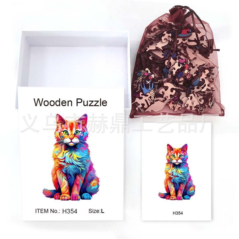 Popular Milu Wooden Puzzle Bird Special-Shaped Animal Wooden Puzzle Toy Flower Acrylic Manufacturer - Image 4