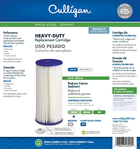 Culligan فلتر مياه Culligan R50-BBSA للمنزل بالكامل، قدرة عالية، 24,000 جالون - Image 5