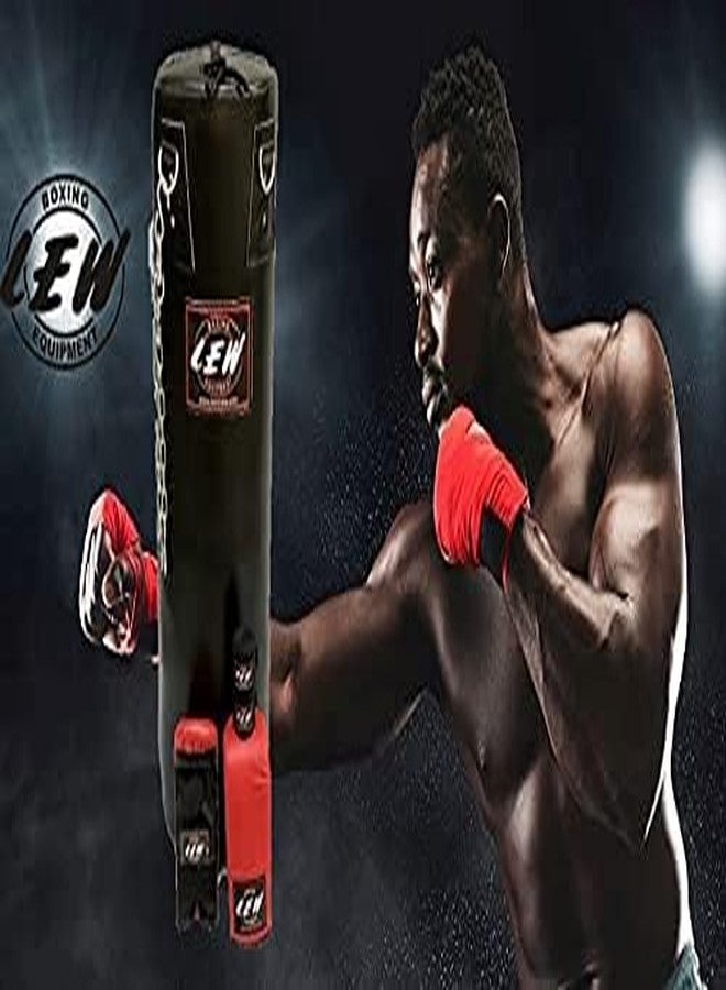 LEW Punching Bag, 3FT, 20Oz Canvas, Reinforced Hitting Area, with Chain for Kickboxing, 28 inches Height, 11 inches Width - Image 5