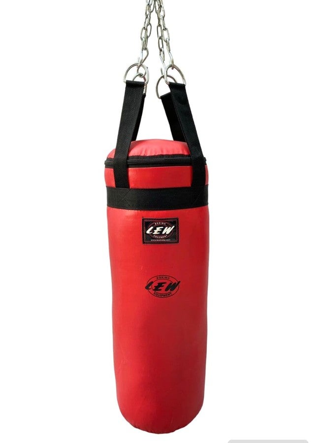 LEW Punching Bag, 3FT, 20Oz Canvas, Reinforced Hitting Area, with Chain for Kickboxing, 28 inches Height, 11 inches Width - Image 3