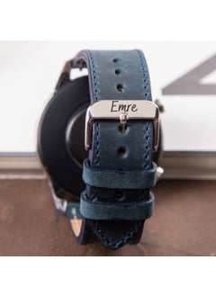 Vagave Leather Watch Band 20MM 22MM 24MM Fossil Diesel Lacoste Casio Armani Tissot Nacar Classic Watch Band Leather Strap Blue  - Image 2