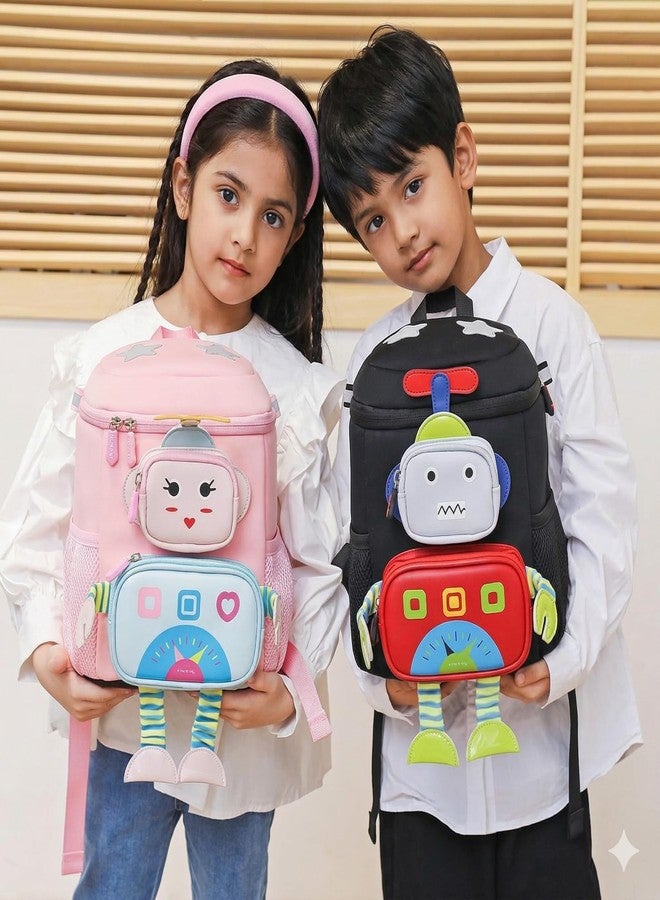 SAEKOS Kids School Bag for Preschool | Durable Water-Resistant Backpack for Toddlers Ages 2-5 | Fits A4 Books | Water Bottle Pocket | Comfortable Straps | School Bag for Boys and Girls - Image 4