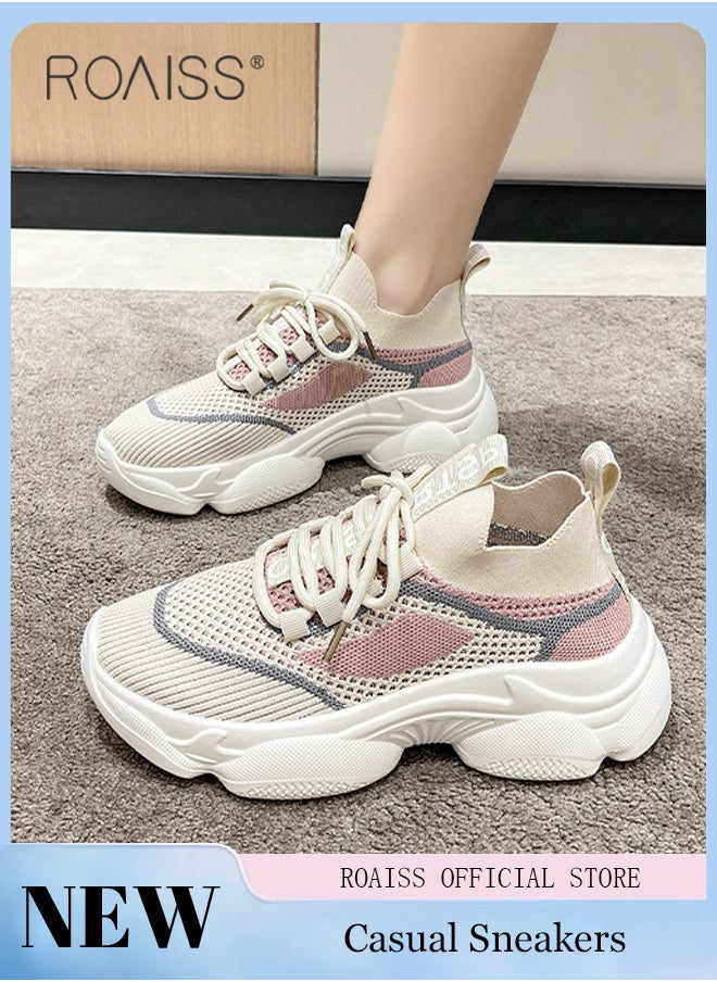 Women's Thick Sole Sneakers Women's Mesh Dad Shoes Women's Thick Sole Hollow Casual Shoes - pzsku/Z8D2E67AC27718CFFC5E8Z/45/_/1715667411/b23bbff0-c927-4274-9c2a-3f2bd63905c5