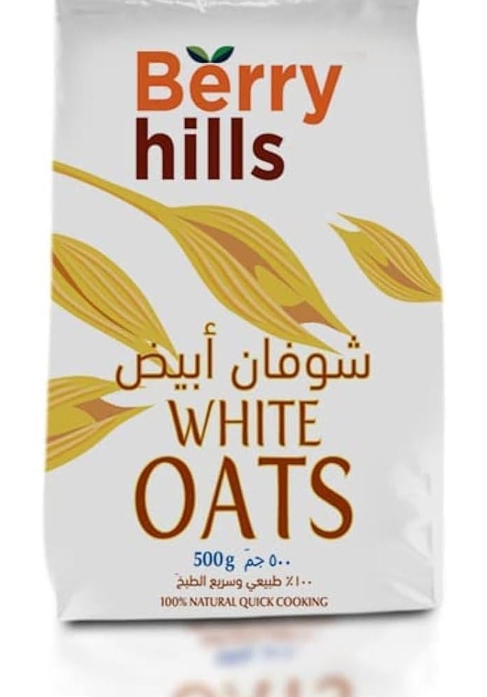 Berry Hills White Oats, 500g - Quick Cooking Oats