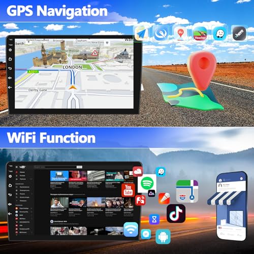 SIXWIN Android Car Stereo for Hyundai Sonata 2010-2015 2G+64G with Carplay Android Auto Mirror Link 9 inch Touchscreen with GPS Navigation WiFi 26UI Bluetooth FM Backup Camera - Image 5