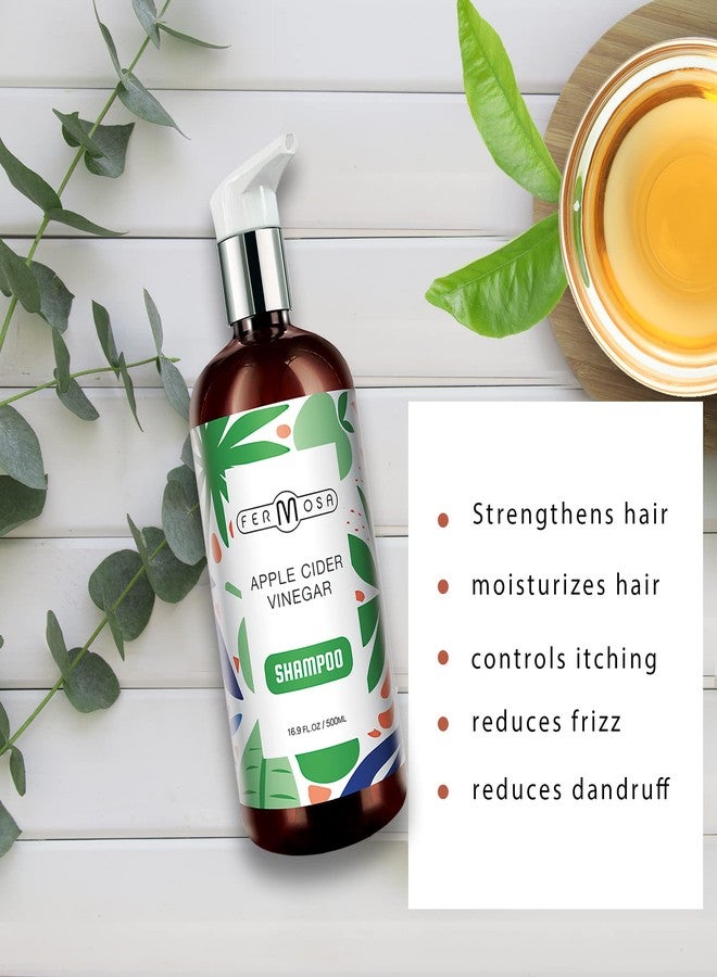 FERMOSA Shampoo - Clarifying & Nourishing, Hydrating and Cleansing, Reduces Itchy Scalp & Frizz, Anti Dandruff, Sulfate Free 16.9oz… (Apple Cider) - Image 2