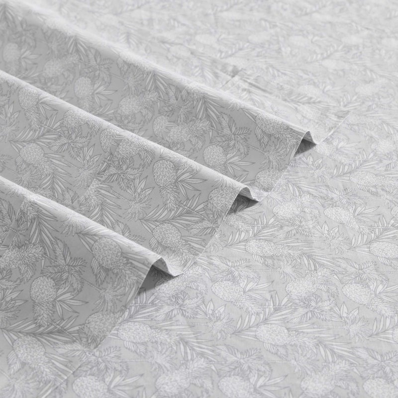 TOMMY Bahama Tommy Bahama - Sheet Set  Breathable Percale Cotton Bedding  200 Thread Count  Tropical Bedding Set (Pineapple Venture Rock  Queen) - Image 3