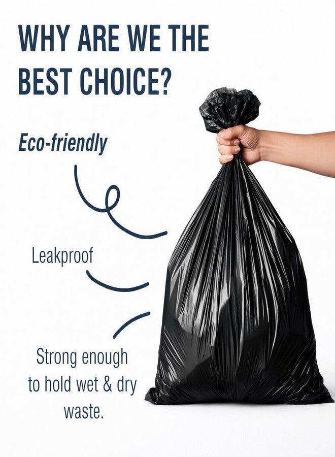 DHARMINSON DHARMISON Garbage Bags Medium Size 19 x 21 Inches – Pack of 30 Black Disposable Dustbin Bags for Home, Kitchen & Office Use, Strong & Leak Resistant Waste Bags - Image 4
