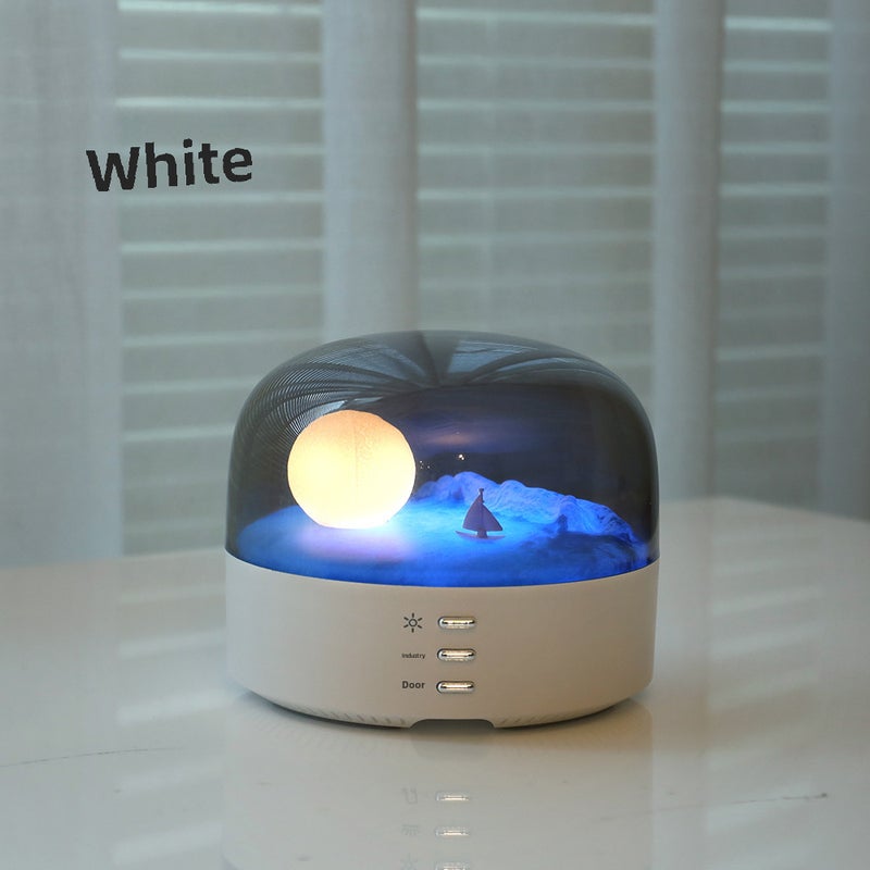 Multifunctional Bluetooth Speaker Moon Lamp White (Bluetooth speaker + headlamp) 