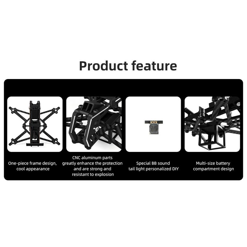 HGLRC Draknight 2 Inch Frame Kit for FPV Racing Drone - Image 5