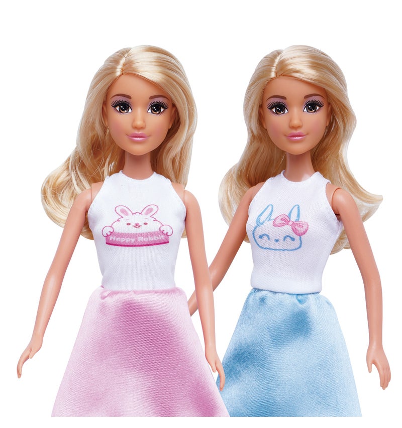 Mira Lovely Dolls – 11.5 Inch Fashion Doll with Cute Rabbit Print Two-Piece Mix Outfit (Random Color) | Girls Toys 3+ - Image 2