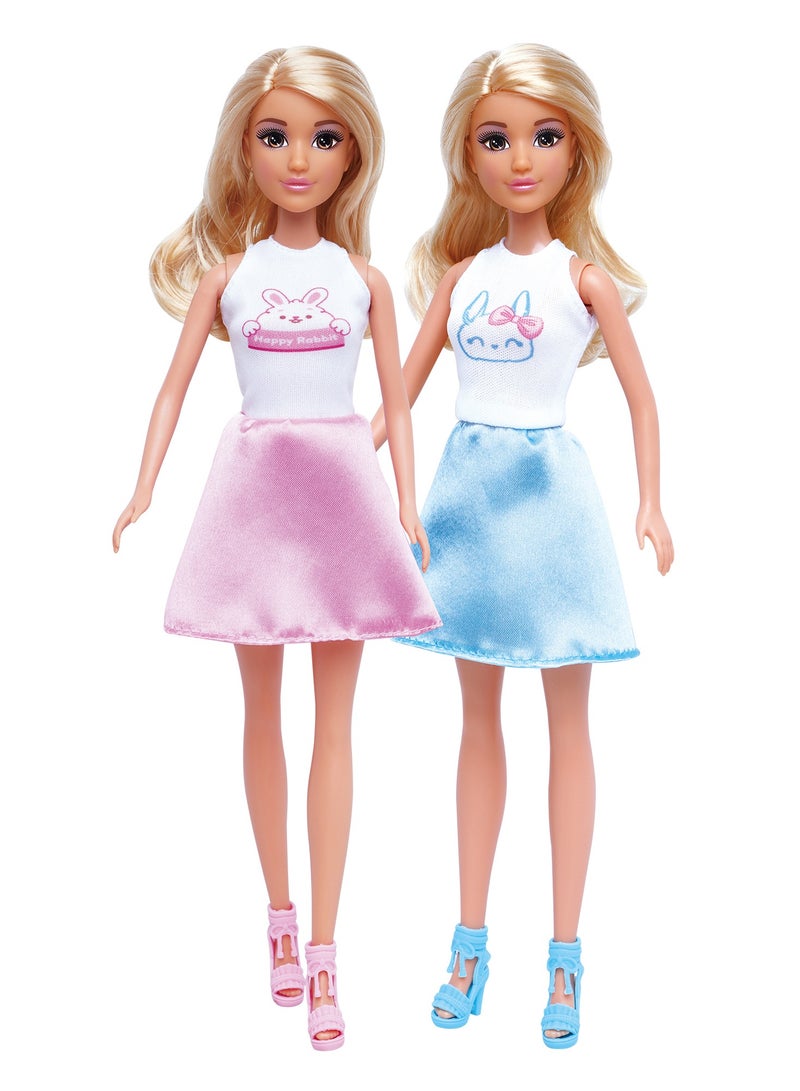 Mira Lovely Dolls – 11.5 Inch Fashion Doll with Cute Rabbit Print Two-Piece Mix Outfit (Random Color) | Girls Toys 3+ - Image 3