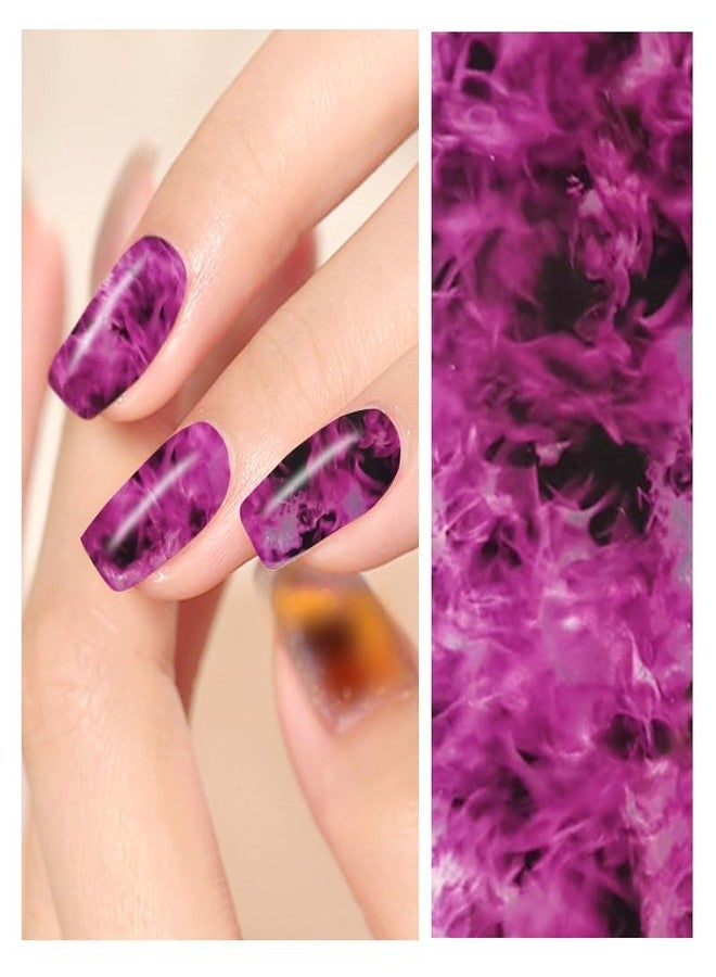 JERCLITY 18 Rolls Flame Nail Foil Transfer Stickers Kit Nail Foil Sheets Foil Nail Art Decals Nail Wraps - Image 3
