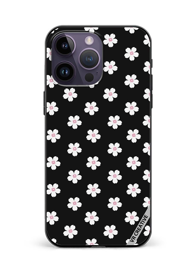 VR CREATIVE Protective Case Cover For Apple iPhone 15 Pro Flower Design Multicolour - Image 1