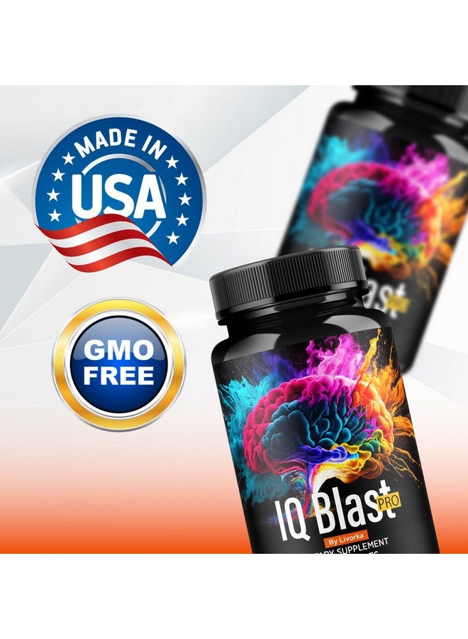 LIVORKA (2 Pack) IQ Blast Pro Capsules - Official IQ Blast Pro Advanced Supplement Pills, IQ Blast Pro Premium Formula for Wellness & Health Support, Oiriginal IQ Blast Pro Reviews, 120 Capsules for 2 Months - Image 4