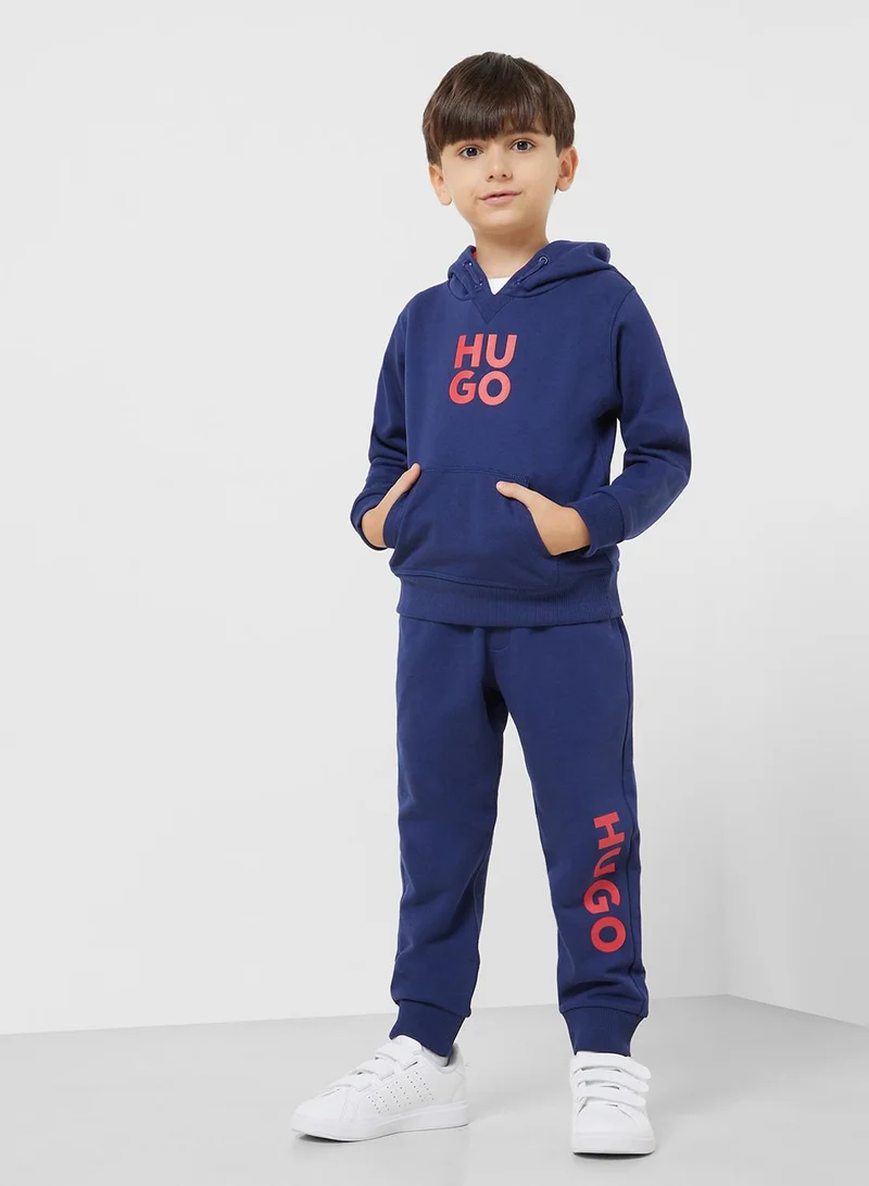 هوجو Kids Logo Hoodie