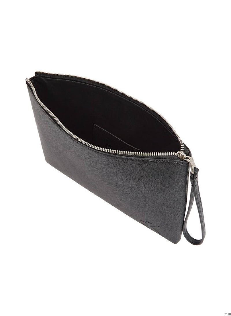 Calvin Klein Jeans Men's Sculpted Mini Pouch - Faux Leather, Black  - Image 3