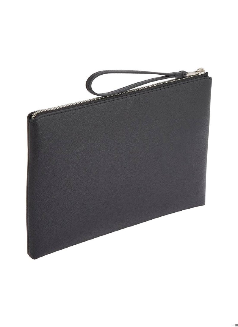 Calvin Klein Jeans Men's Sculpted Mini Pouch - Faux Leather, Black  - Image 2