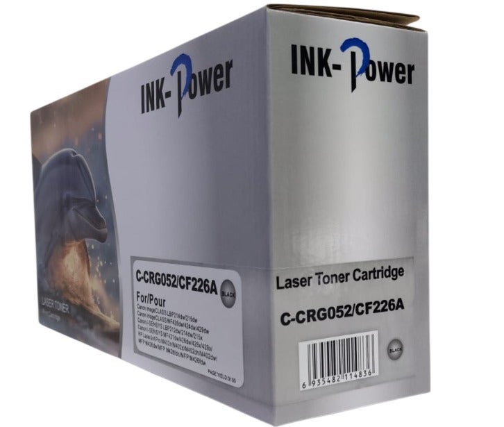 اينك باور خرطوشة حبر 26A CF226A 052 متوافقة مع طابعة HP Laserjet M402n M402dn M426 M402d M402dw Laserjet MFP M426fdw M426fdn M402 M426dw (أسود) - Image 2