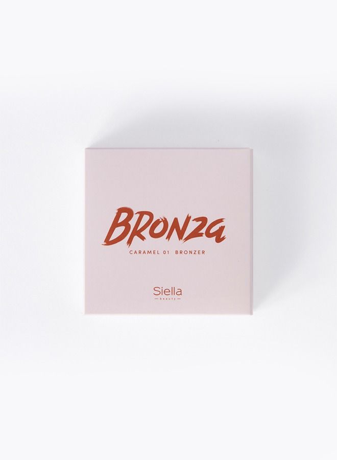 Siella Beauty Bronza Caramel 01 BRONZER For Face Makeup 12Gm Made In Italy - Image 2