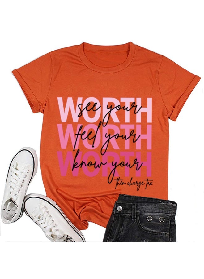 Women's Graphic T Shirts Casual Funny Printed Short Sleeve Undershirts Crewneck Summer Shirts for Women - Image 2