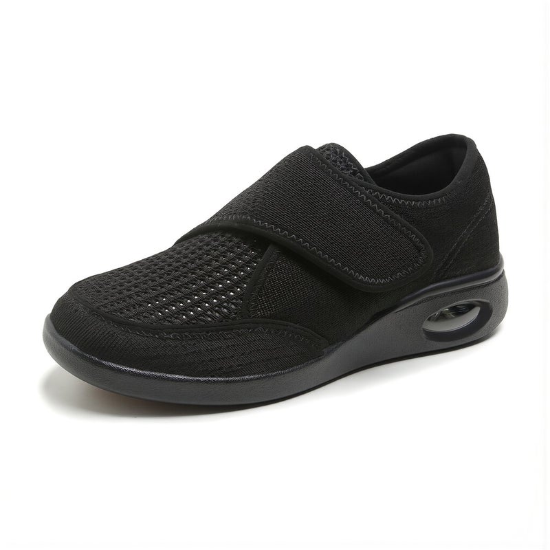Wide Swollen Feet Friendly Shoes Adjustable Strap Gray 38 - Image 1
