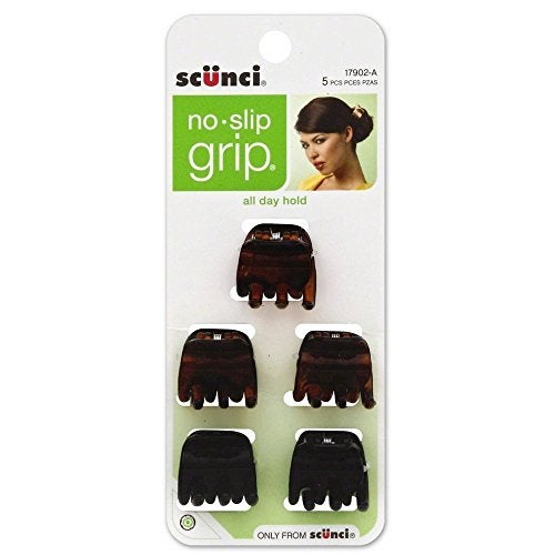 SCUNCI No-Slip Grip Small Jaw Clips, 5 ea (Pack of 4) - Image 1