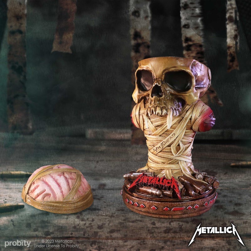 نيميسيس ناو Nemesis الآن Metallica One Bust Box Resin مرخص رسميًا Metallica Merch Metallica Band Mascot Gift Trollectible Metible في أفضل راتنجات مرسومة بخبرة يدويًا - Image 5