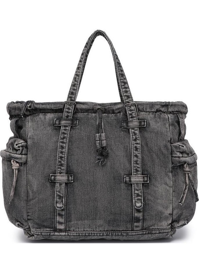Barcelona - Denim Jeans Fabric Shoulder Women's Bag 3216 - Image 1