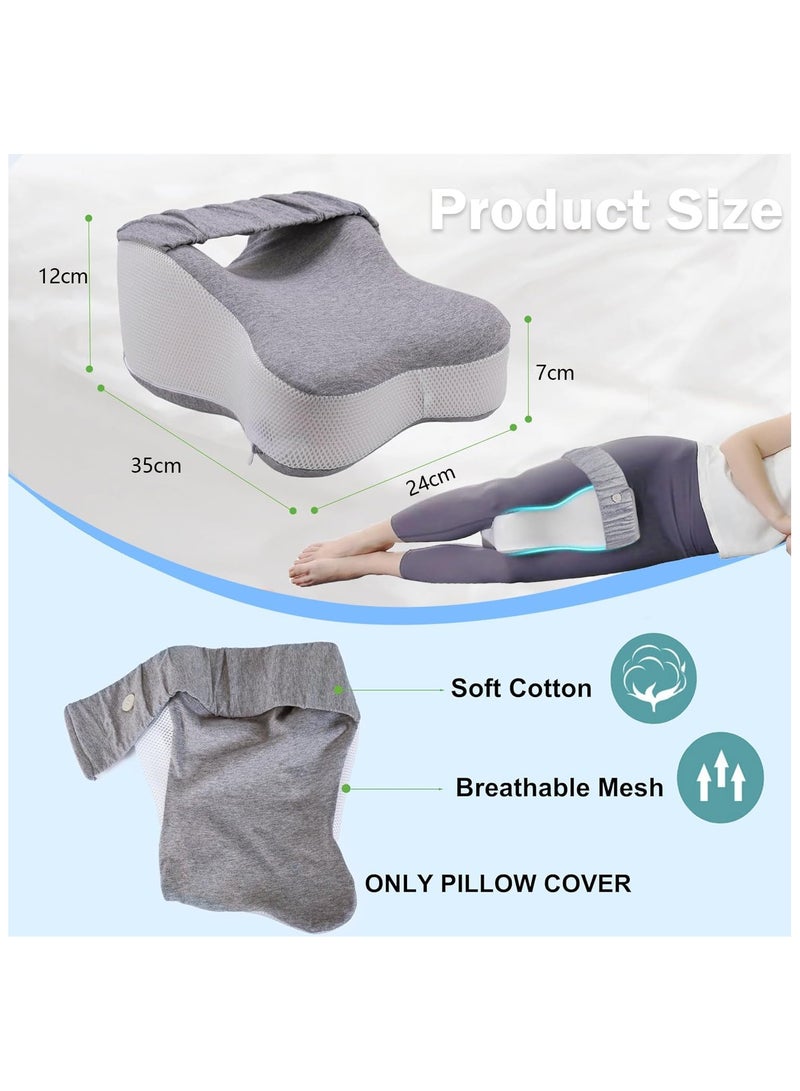 رات سو وسادة الركبة للنوم الجانبي سلس العمود الفقري محاذاة الساق وسادة النوم الجانبي رغوة الذاكرة وسادة الساق عرق النسا تخفيف الألم وسائد الحمل للنوم - Image 2