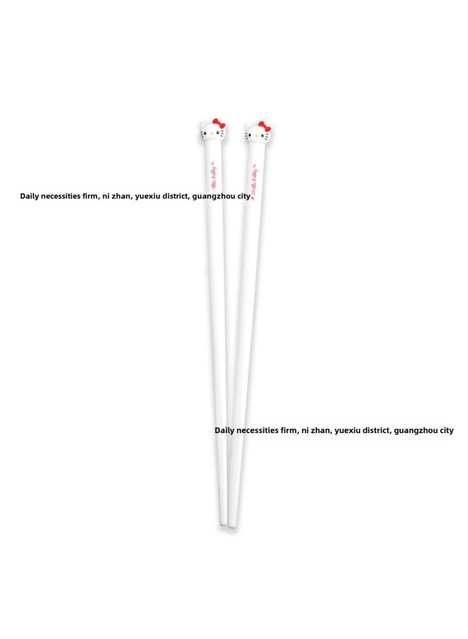 Cute Portable Sanrio Chopsticks Household High-end Light Luxury Single-person One-person Chopsticks Cute Special Anti-mildew Quick-Color:RL5  HK  - Image 1