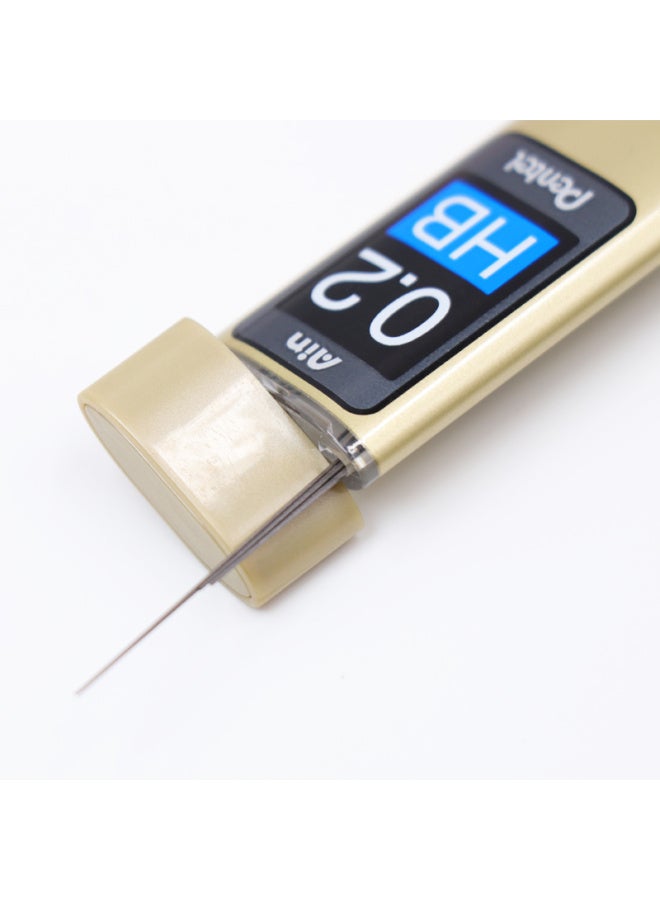 Pentel 0.2Mm Mechanical Pencil Lead, Break-Resistant, Smooth, Clear, C272W Hb/2 Tubes (40 Pieces In Total) - Image 1