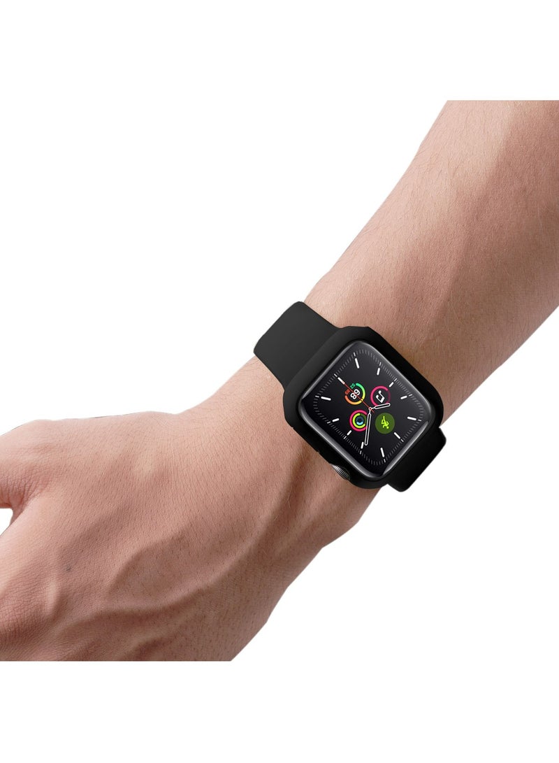 GULFLINK سوار سيليكون للساعة بطول 220 مم مع غطاء حماية لساعة Apple iWatch 7 مقاس 45 مم - Image 4