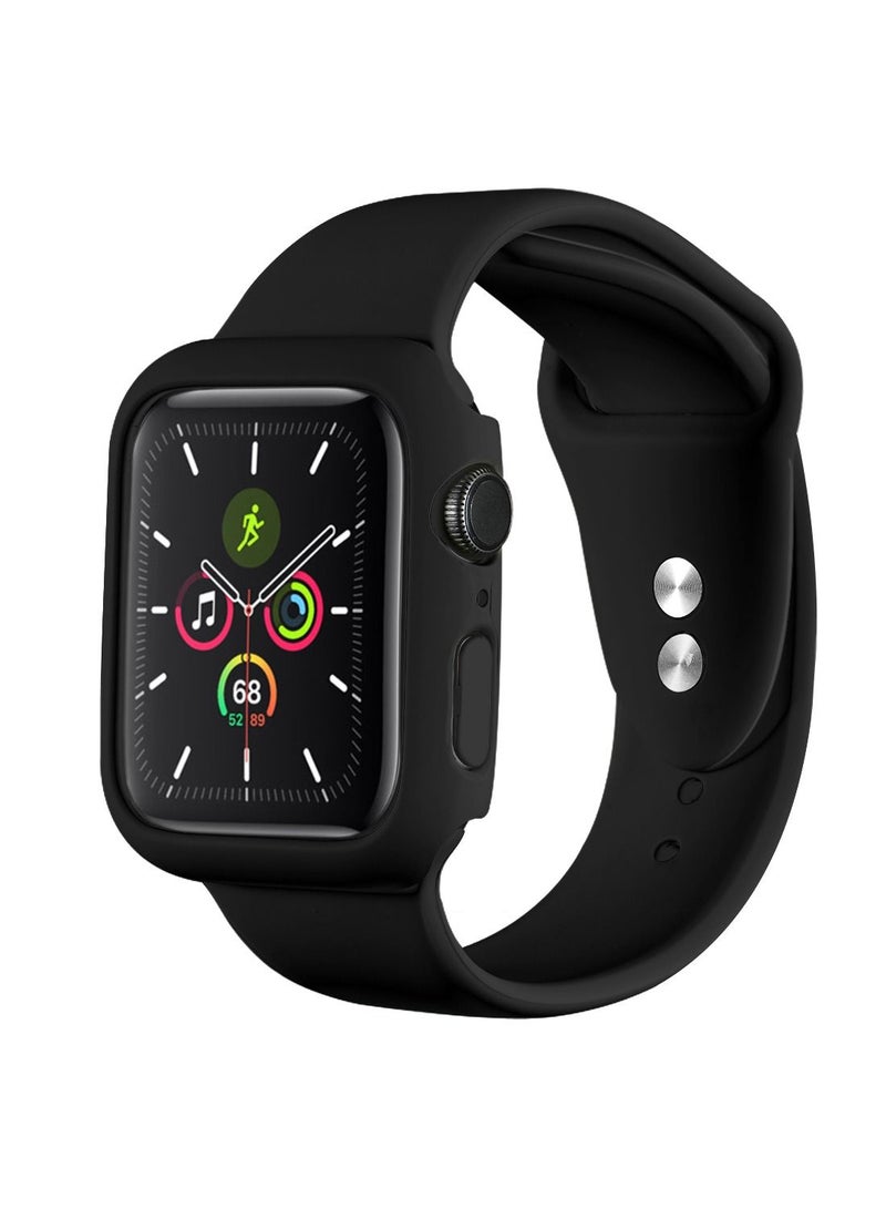 GULFLINK سوار سيليكون للساعة بطول 220 مم مع غطاء حماية لساعة Apple iWatch 7 مقاس 45 مم - Image 5