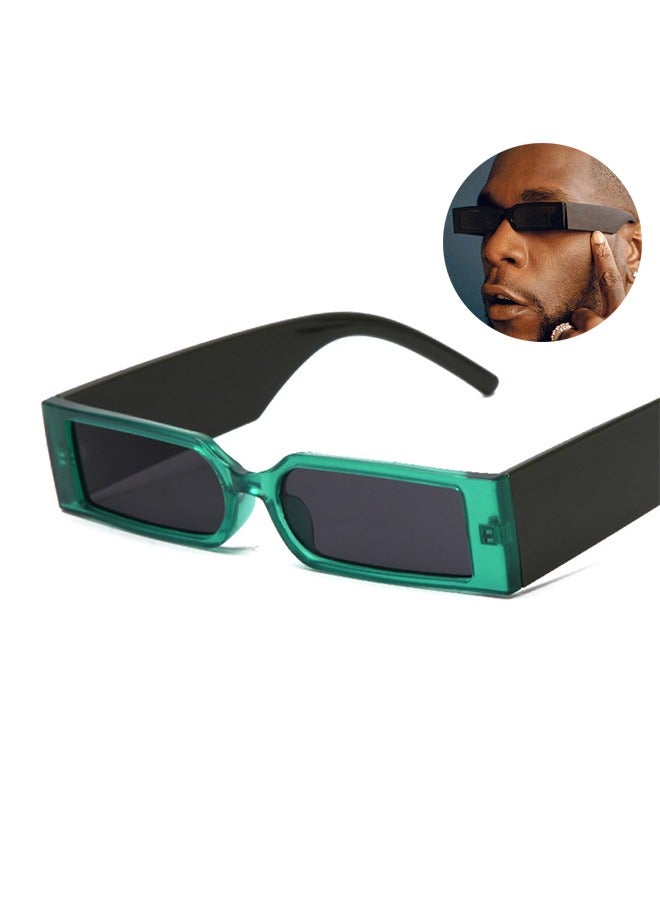 Small Square Sunglasses Protection Glasse, Retro Rectangle Sunglasses Women and Men Vintage, Vintage Driving Glasses 90s Fashion Narrow Square Frame UV400 Protection - Image 1