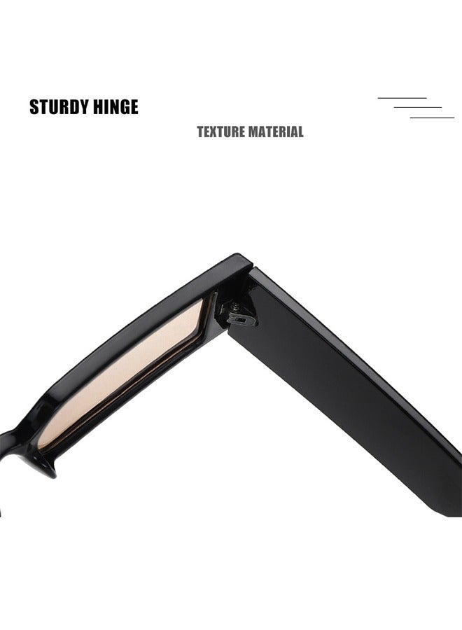 Small Square Sunglasses Protection Glasse, Retro Rectangle Sunglasses Women and Men Vintage, Vintage Driving Glasses 90s Fashion Narrow Square Frame UV400 Protection - Image 5