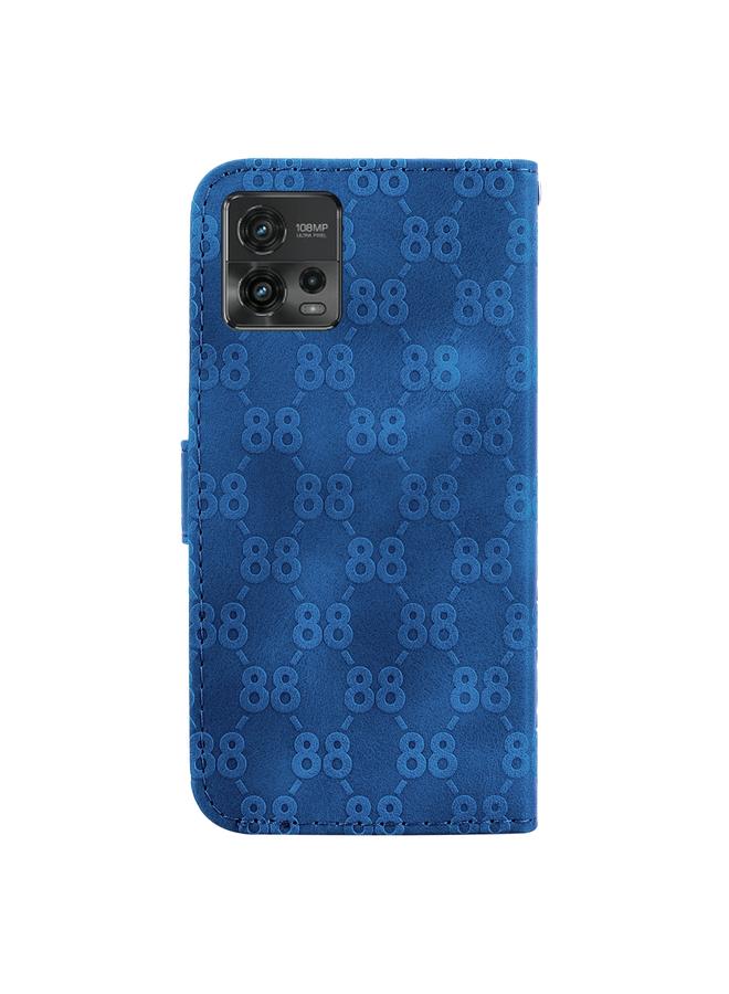 اس-توب جراب لهاتف Motorola Moto G72 مصنوع من الجلد المنقوش على شكل حرف 8 مزدوج - Image 3