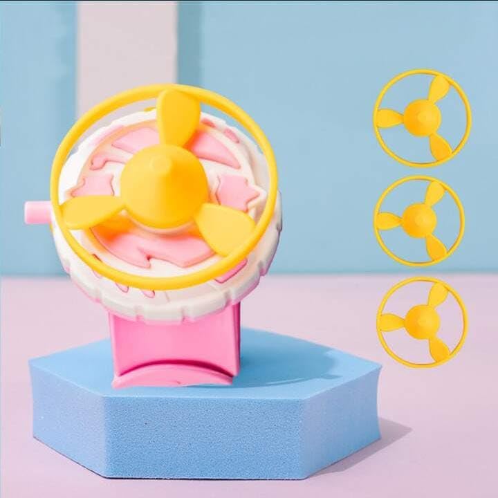 TEMSON Flying Saucer Disc Launcher - Lying Disc Toy with 1 Launcher and 3 Disks for Kids (Blue) - Image 1