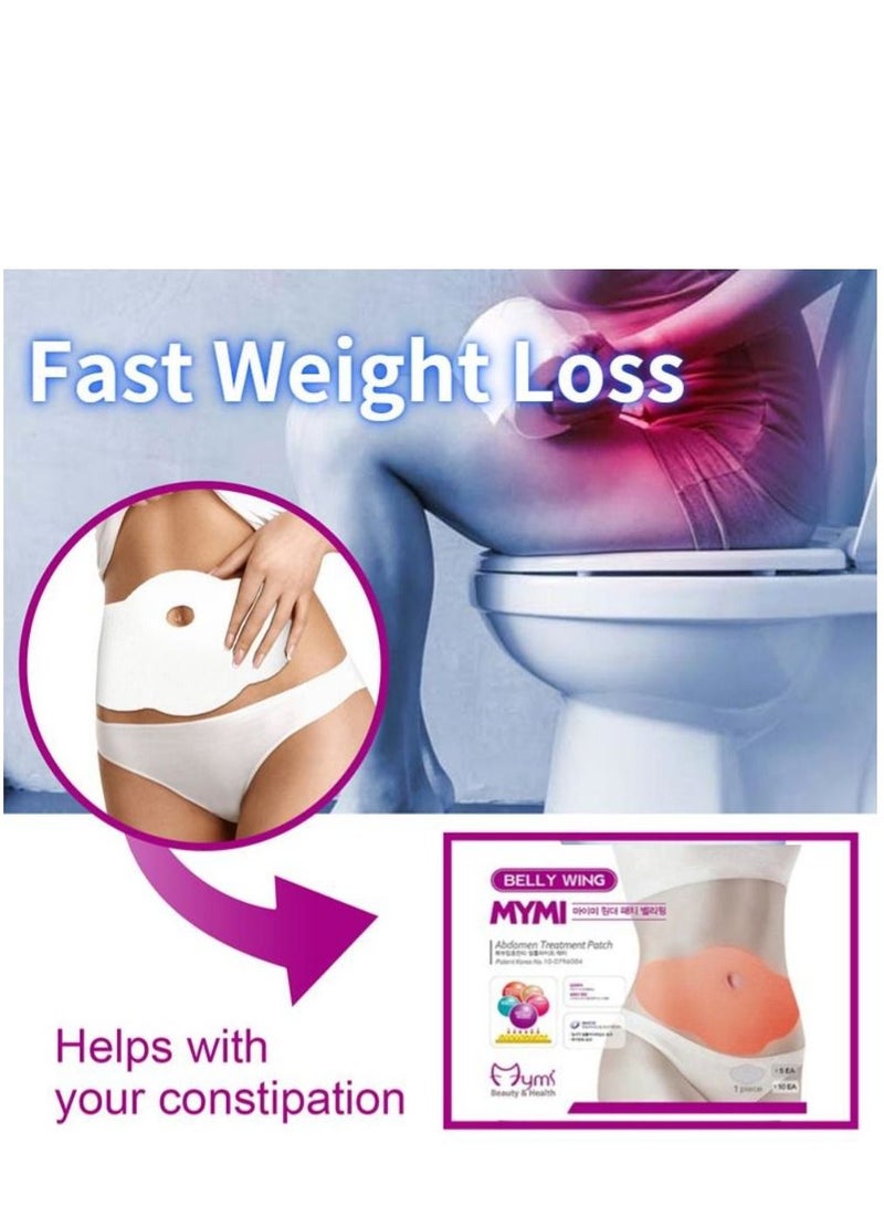 MYMI 5 Pieces Lazy Belly Stickers Trendy Vibrant Belly Slimming Set - Image 4