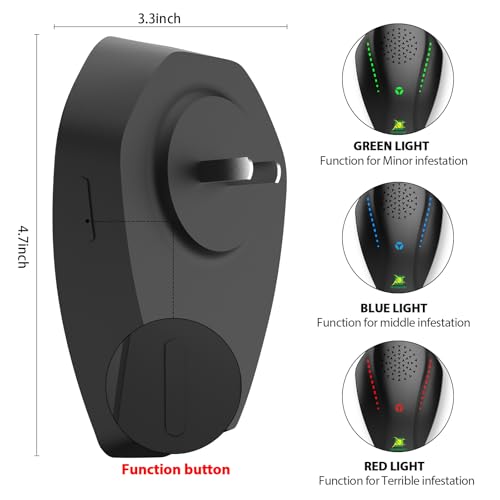 Neatmaster Ultrasonic Repeller & Insect Indoor Repeller, Electronic Ultrasonic Plug in Repellent for Roach, Mosquito, Mice, Spider, Ant, Flea, Bug, Pest Deterrent for House Garage Office Hotel - Image 3