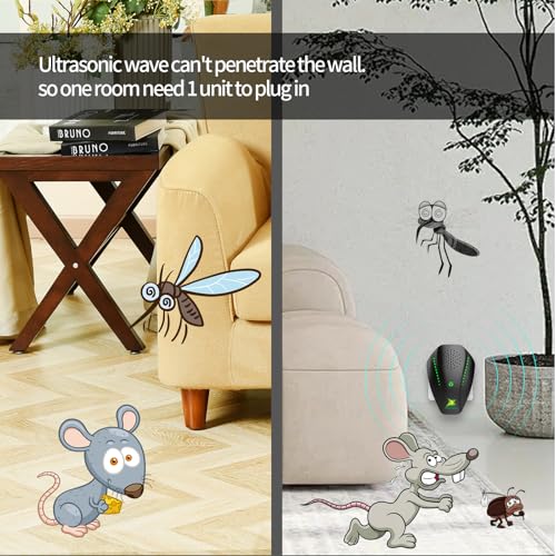 Neatmaster Ultrasonic Repeller & Insect Indoor Repeller, Electronic Ultrasonic Plug in Repellent for Roach, Mosquito, Mice, Spider, Ant, Flea, Bug, Pest Deterrent for House Garage Office Hotel - Image 5