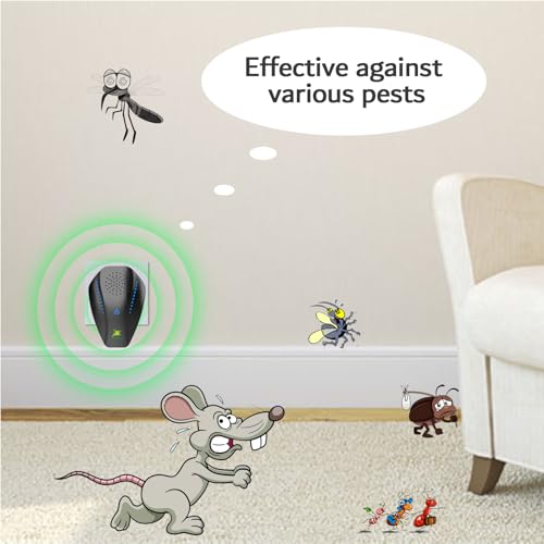 Neatmaster Ultrasonic Repeller & Insect Indoor Repeller, Electronic Ultrasonic Plug in Repellent for Roach, Mosquito, Mice, Spider, Ant, Flea, Bug, Pest Deterrent for House Garage Office Hotel - Image 2